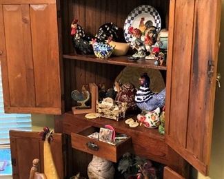 Antique corner cupboard