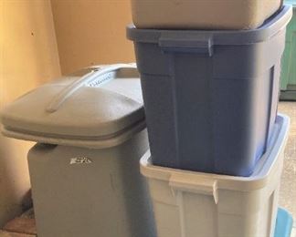 Trash can & storage tubs
