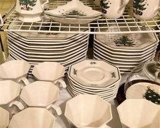56 pieces of NIKKO "Christmastime" dishes