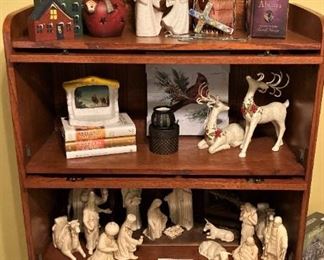 Bookshelf; more nativities