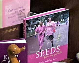 "Seeds" (Showing this book to honor Dr. "V" and to honor the memory of sweet Paula Rozell Blundell, who was a long time friend, a faithful customer, a former co-teacher, and special lady!)