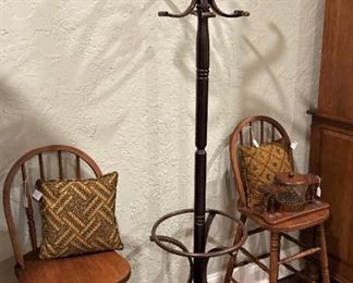 Youth stools; hat rack