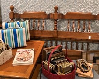 Lots of frames; full headboard