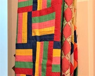Colorful quilts
