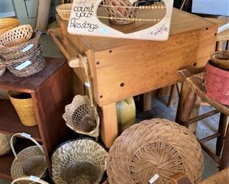 The butcher block would make a great "island" for a small kitchen.