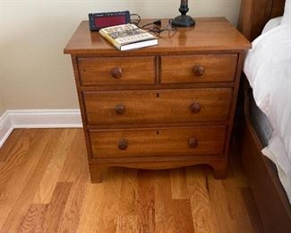 Solid wood nightstand