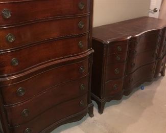 Three piece mahogany bedroom