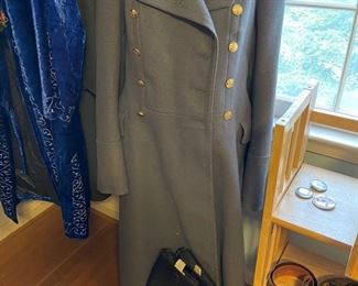 Soviet military coat, one of two