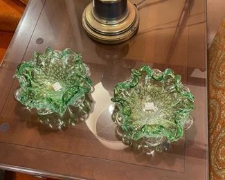 Italian art glass bowls