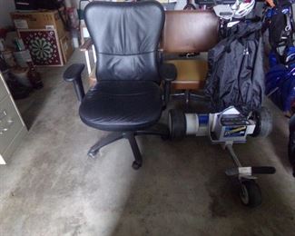 work from home in a new chair 