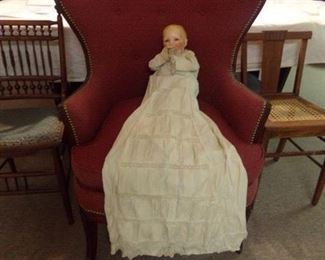 look at that antique Christening Dress!