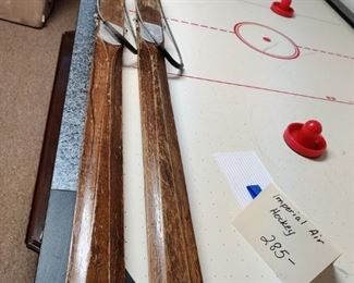 ANTIQUE WOODEN SKIS 81 INCHES LONG!