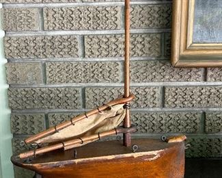 early toy sailboat 