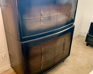 Mid-Century Modern Kent Coffey “The Siesta” 5-Drawer Highboy