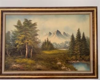 Mid Century Scenic Mountains