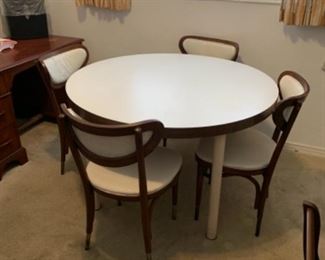 MCM table and Shelby Williams chairs