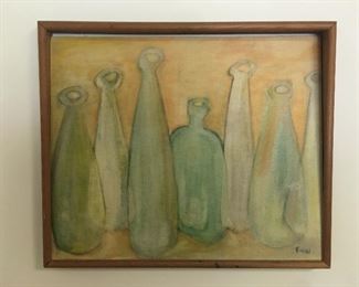 21x24.5 "Bottles in Shadows" R. Teneau