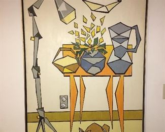 43x51"Yellow Flowers Speak" R. Teneau