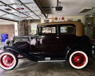 1931 Model A Ford Victoria, 2 door sedan, full ground up restoration. 3,561 miles.