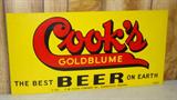 Metal Cook's Beer Sign