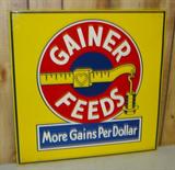 Metal Gainer Feeds Sign