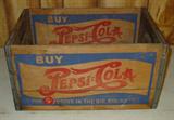 Old Pepsi Cola Wooden Box