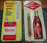 Winston & Royal Crown Cola Thermometers