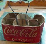 Early Cardboard Coca Cola Bottle Carrier