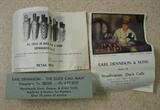 Box & Papers to Earl Dennison Duck Call