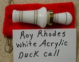 Roy Rhodes White Acrylic Duck Call
