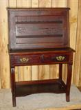 Oak Drop Front Desk