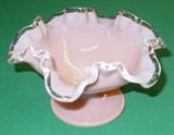 Fenton Silver Rose Compote
