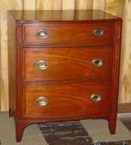 Drexel Mahogany Bow Front Bachelors Chest