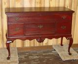 Mahogany Cedar Chest with Queen Anne Legs