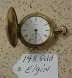 14K Gold Elgin Pocket Watch