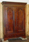 7'6" Tall Walnut Knockdown Wardrobe