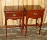 Pair of Mahogany Nightstands To 6 Piece Bedroom Set