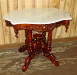 Marble Turtle Top Parlor Table