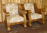 Pair Of Oak Rockers