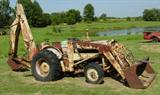 Ford 4000 Diesel Tractor w/Front End Loader & Back Hoe