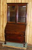 Mahogany Empire Bookcase/Secretary