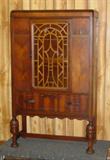 1930's Walnut China Cabinet