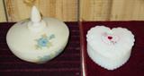 Fenton Glass Candy Dish & Heart Dish