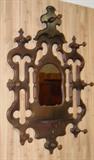 Victorian Hat/Coat Wall Rack w/Mirror
