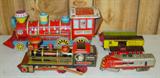 Vintage Japan Tin Toy Trains