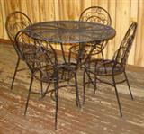 5 Piece Wrought Iron Patio Set