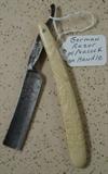 German Razor w/Peacock on Handle