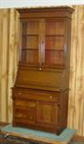 Walnut Victorian 2 Piece Bookcase/Secretary