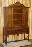 1920's Walnut China Cabinet