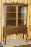 Mahogany Claw & Ball China Cabinet